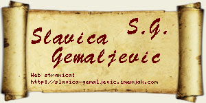 Slavica Gemaljević vizit kartica